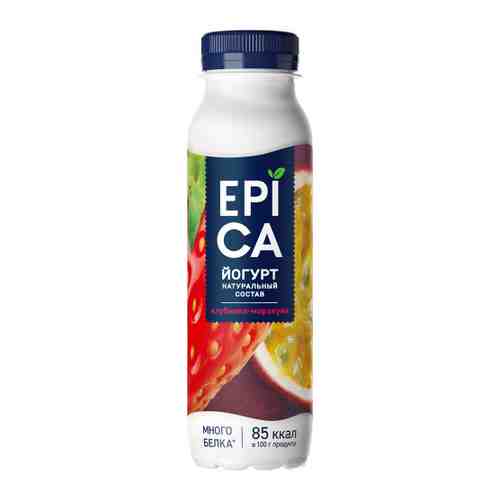 Йогурт EPICA питьевой клубника маракуйя 2.5% 260 г арт. 3448094