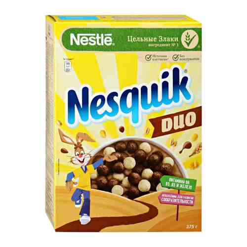 Завтрак готовый Nesquik Duo шоколадный 375 г арт. 3316568