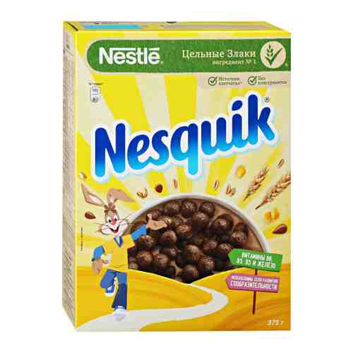 Завтрак готовый Nesquik шоколадный обогащенный витаминами и минеральными веществами 375 г арт. 3371321