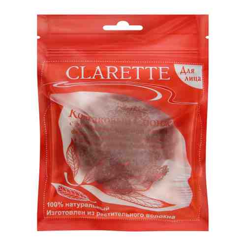 Спонж для лица Clarette конжаковый с красной глиной CKL 480 арт. 3322127