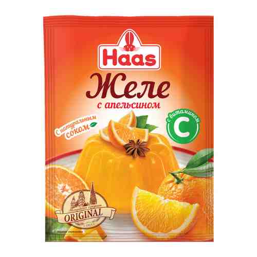 Желе Haas апельсин с витамином С 50 г арт. 3440416