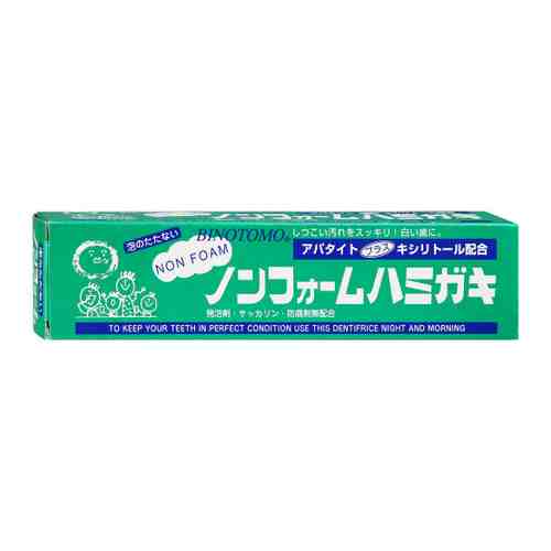 Зубная паста Fudo Kagaku Binotomo для защиты от кариеса и зубного камня отбеливающая без образования пены 130 г арт. 3410814