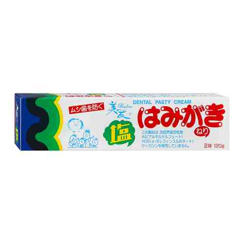 Зубная паста Fudo Kagaku Binotomo salt для защиты от кариеса и зубного камня отбеливающая с солью 120 г арт. 3410810